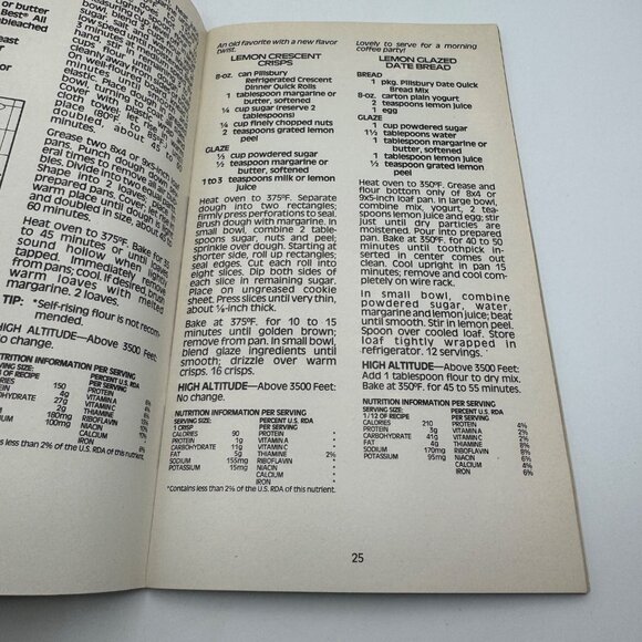 Pillsbury Festive Spring Recipes Cookbook 1982 Edition - Picture 5 of 6